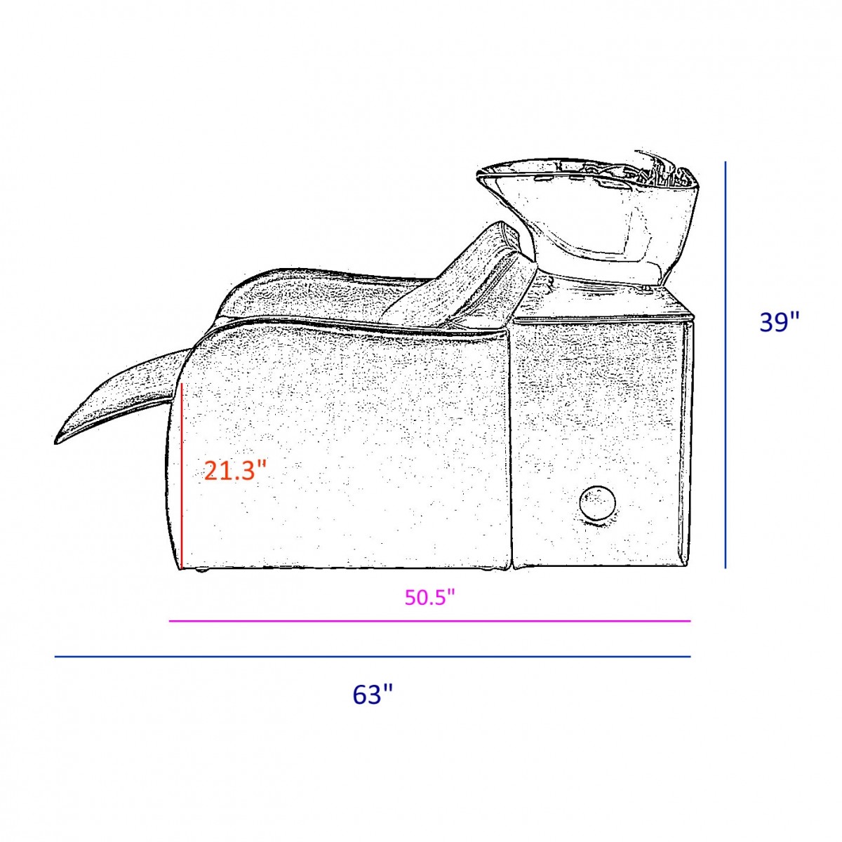 "BANGKOK" Backwash Shampoo System, "BANGKOK" Shampoo Backwash System