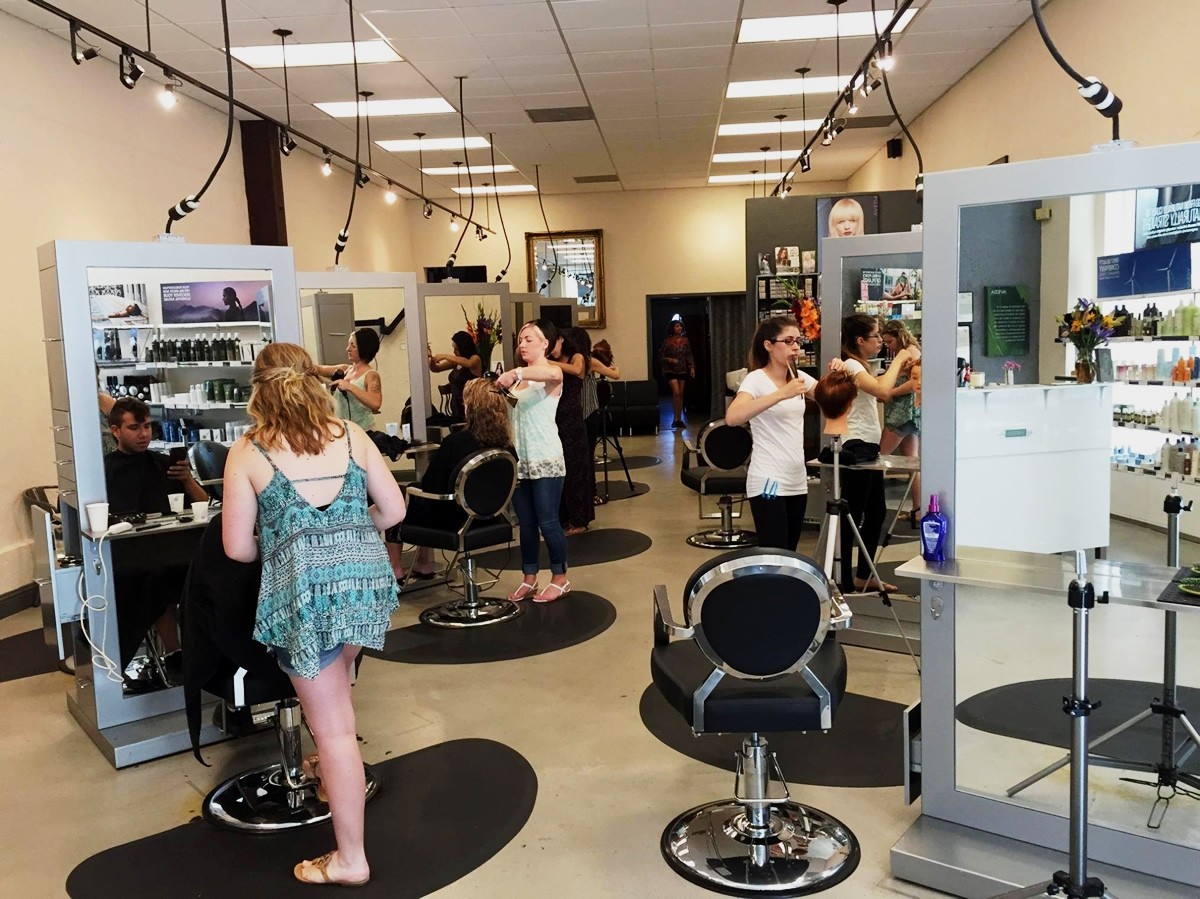  TAHITI Double Sided Salon Station In Platinum Silver Salon Styling 