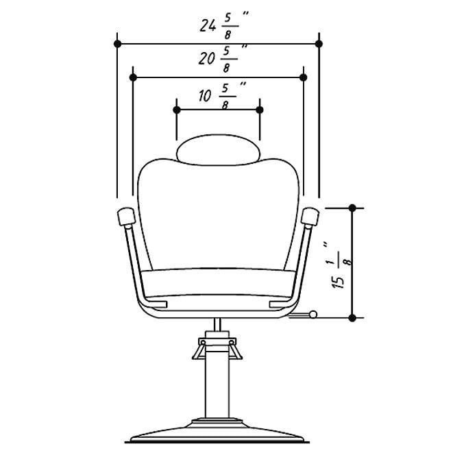 "DALLAS" Reclining AllPurpose Salon Chair, "DALLAS" Salon Equipment