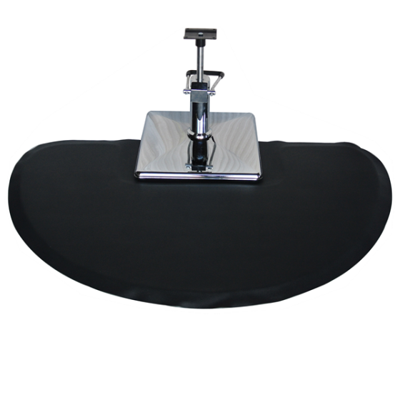 Round Salon Floor Mat for Square Base