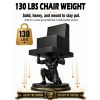 "KNIGHT" Modern Barber Chair with White Arms - WorkLine™ Series