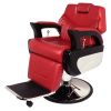 "AUGUSTO" Red Barber Chair, "AUGUSTO" Red Barbershop Chair