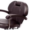 "KATHERINE" Unisex Barber Chair in Soft Chocolate (Free Shipping)