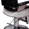 "CONSTANTINE" Barber Chair in Patent Black Crocodile (Free Shipping)