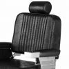 "CONSTANTINE" Barber Chair in Black Crocodile (Free Shipping)