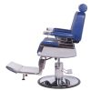 "CONSTANTINE" Royal Blue Barber Chair - Blue Barber Shop Chairs, Blue Barber Furniture