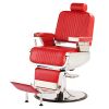 "CONSTANTINE" Barber Chair in Red, Red Barber Chairs, Red Barbershop Chairs