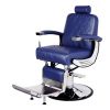 "BARON" Heavy Duty Barber Chair in Royal Blue, Blue Barber Chair, Blue Barbershop Chairs