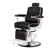 "KNIGHT" Modern Barber Chair with White Arms