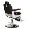 "KNIGHT" Modern Barber Chair with White Arms - WorkLine™ Series 
