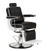 "KNIGHT" Barber Chair with White Arms
