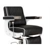 "KNIGHT" Modern Barber Chair with White Arms - WorkLine™ Series 