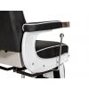 "KNIGHT" Modern Barber Chair with White Arms - WorkLine™ Series 