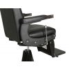 "BLACK KNIGHT" Barber Chair with Matte Black Arms - WorkLine™ Series