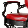 "ROMANOS" Vintage Barbershop Chair in Cardinal Red (Free Shipping)