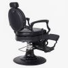 "ROMANOS" Vintage Barber Chair, Matte Black Frame (SKU: A-901/A-901BLK)