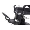 "ROMANOS" Vintage Barber Chair, Matte Black Frame (A-901BLK) 