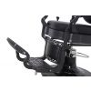 "ROMANOS" Vintage Barber Chair, Matte Black Frame (A-901BLK)