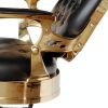 "THEODORE" Black & Gold Barber Chair <Summer Sale>