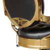 "THEODORE" Black & Gold Barber Chair <Summer Sale>