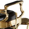 "THEODORE" Black & Gold Barber Chair <Winter Sale>