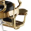 "THEODORE" Black & Gold Barber Chair <Sale>