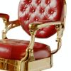 "THEODORE" Luxury Barber Chair in Cardinal Red (Free Shipping)