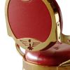 "THEODORE" Luxury Barber Chair in Cardinal Red