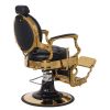 "THEODORE" Black & Gold Barber Chair - 2024 Edition (A-902GOL)