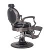 "THEODORE" Vintage Barber Chair, Brushed Gunmetal Frame (A-902MAT)