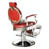 "VALENTINIAN" Classic Barber Chair in Cardinal Red, Barbershop Equipment, Barbershop Furniture