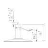 Heavy Duty Salon Chair Base, No. 7XL Extra Large Base
