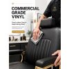 "THEODORE" Black & Gold Barber Chair - 2024 Edition (A-902GOL)