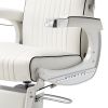 TAKARA BELMONT B-225 "ELITE WHITE" Barber Chair - TAKARA Barber Chairs, BELMONT Barber Chairs
