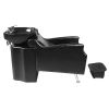 LOS ANGELES Salon Equipment ISLAND cognac salon wash furniture with white ceramic bowl and matching footrest ottoman