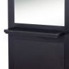 "SIENA" Double Sided Salon Station in Matte Black (Free Shipping)