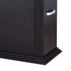 "SIENA" Double Sided Salon Station in Matte Black (Free Shipping)