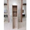 "BURANO" Double Sided Styling Station in Grey Oak, double sided salon mirror