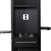 "BURANO" Double Sided Hair Salon Station in Matte Black (Minimum Order: 10 Units)
