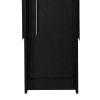 "BURANO" Double Sided Hair Salon Station in Matte Black (Minimum Order: 10 Units)