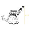 "ROMANOS" Vintage Barber Chair (Free Shipping)