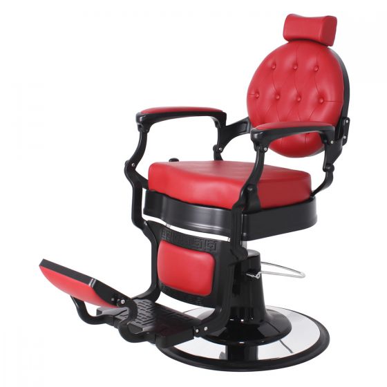 "FARNESE" Traditional Barber Shop Chair, Available in Red Only