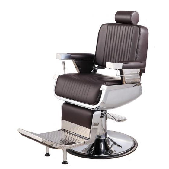 "CONSTANTINE" Brown Barber Chair - Brown Barbershop Chairs