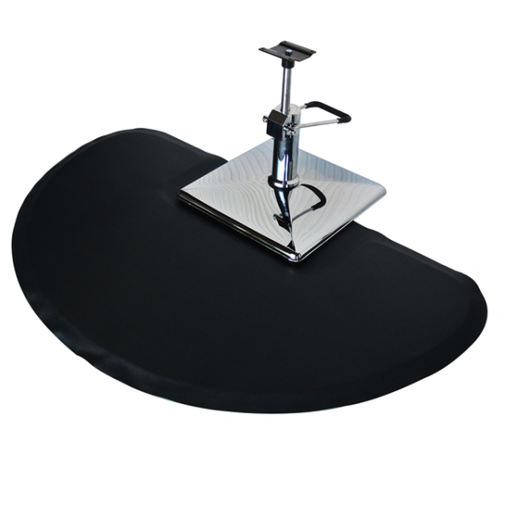 Round Salon Floor Mat for Square Base