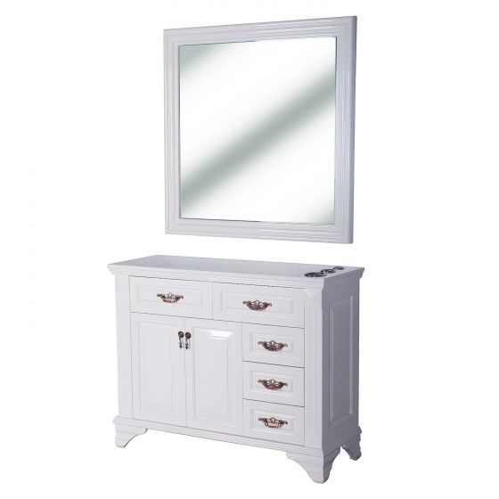 "FLORENCE" Styling Station in Pure White, Beauty Salon Equipment Florida, Beauty Salon Furniture Florida