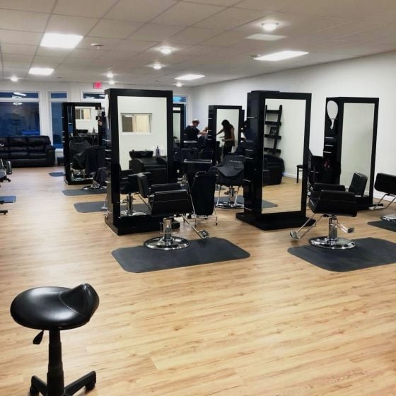 Square Salon Floor Mat for Round Base, Salon Supplies, Beauty Supplies