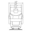 "AUGUSTO" Salon Barber Chair with Heavy Duty Hydraulic Pump