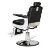 "KNIGHT" Modern Barber Chair with White Arms - WorkLine™ Series