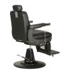 "BLACK KNIGHT" Barber Chair with Matte Black Arms - WorkLine™ Series