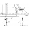 "AKITA" Japanese Design Shampoo Unit with Sliding Seat